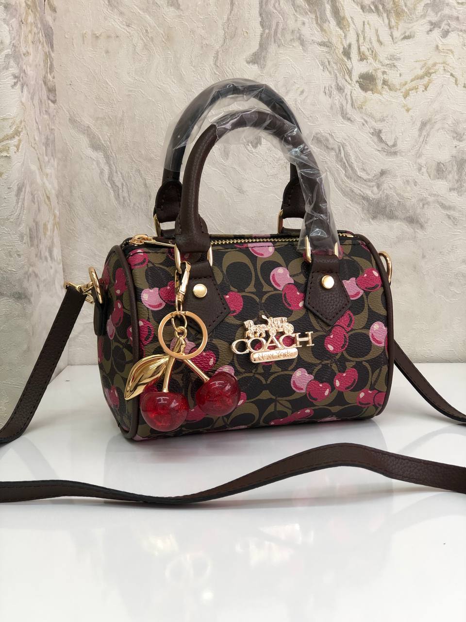Coach Mini Kiraz Chocolate Brown